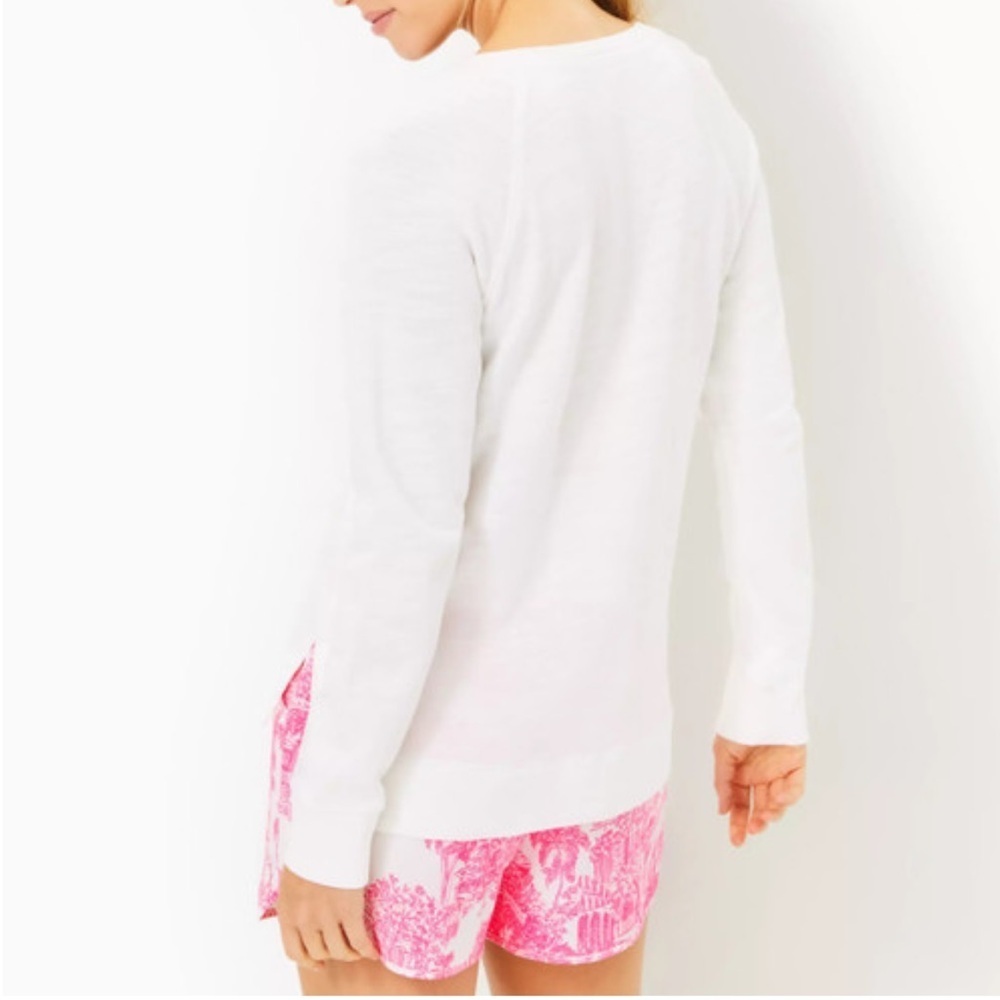 Lilly Pulitzer White Long Sleeve Top - Picture 2 of 4